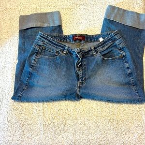 14 petite Lee cuffed mid calf jean